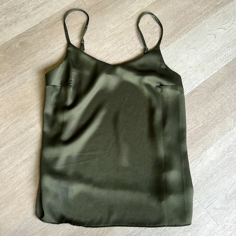Shiny Green Tank Top